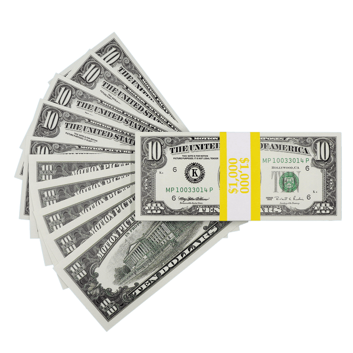 $1,000 Full Print 1990s Style Stack