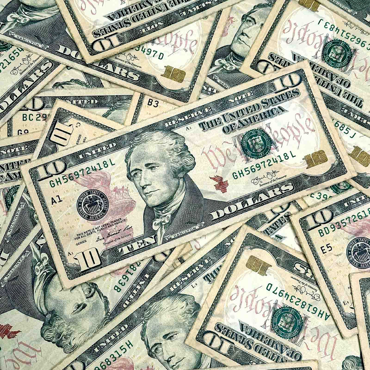 $10 Close-Up PropMoney FX New Series Bills