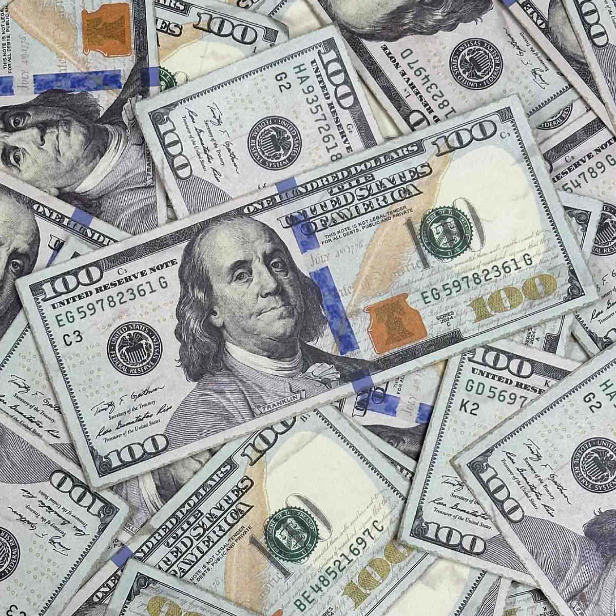 $100 Close-Up PropMoney FX New Series Bills