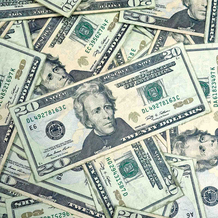 $20 Close-Up PropMoney FX New Series Bills