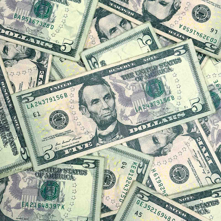 $5 Close-Up PropMoney FX New Series Bills